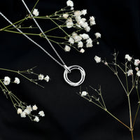 Certified Moissanite Open Circle Necklace for Women