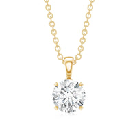 1 CT Certified Moissanite Solitaire Pendant in Claw Set