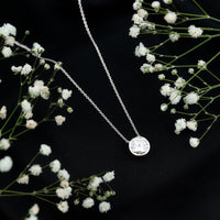 2 Carat Certified Moissanite Solitaire Necklace in Bezel Setting