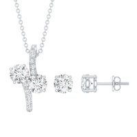 Certified Moissanite Minimal Jewelry Set
