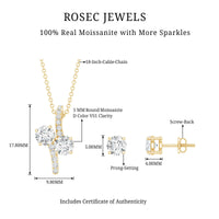 Certified Moissanite Minimal Jewelry Set
