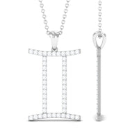 Gemini Necklace with Certified Lab Grown Diamond