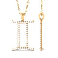 Gemini Necklace with Certified Lab Grown Diamond