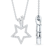 Certified Moissanite Star Shape Pendant