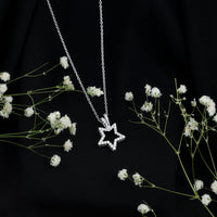 Certified Moissanite Star Shape Pendant