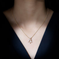 Certified Moissanite Star Shape Pendant