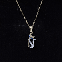 Certified Diamond Kitty Necklace For Women