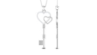 Diamond Key To My Heart Necklace for Women