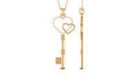 Diamond Key To My Heart Necklace for Women