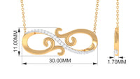 Certified Diamond Infinity Necklace in Prong Setting