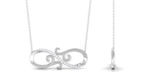 Certified Diamond Infinity Necklace in Prong Setting
