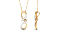 Certified Diamond Twisted Infinity Necklace