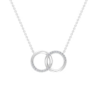 Certified Diamond Circle Pendant Necklace
