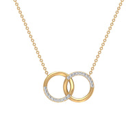 Certified Diamond Circle Pendant Necklace