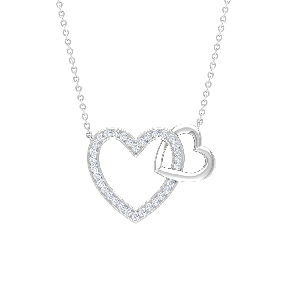 Diamond 2 Heart Promise Necklace