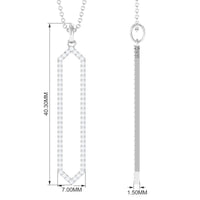 Certified diamond geometric necklace for women featuring elegant pendant design by Rosec Jewels.