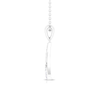 Round cut diamond cluster pendant necklace by Rosec Jewels, featuring sparkling diamond cluster on a delicate chain.
