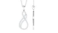 Certified Diamond Infinity Pendant in Pave Setting