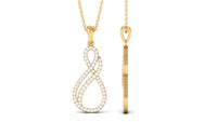 Certified Diamond Infinity Pendant in Pave Setting