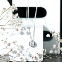 1 Carat Moissanite Solitaire Necklace in Bezel Setting