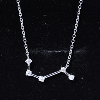 Moissanite Aries Constellation Necklace for Women