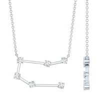 Certified Moissanite Gemini Constellation Necklace