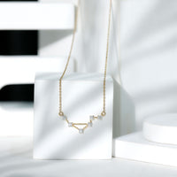 Certified Moissanite Libra Constellation Necklace