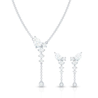 Certified Moissanite Bridal Necklace and Earrings Set