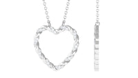 Natural Diamond Heart Necklace for Women