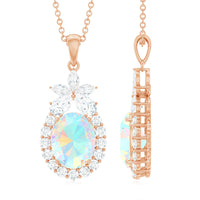 Certified Real 1 Carat Ethiopian Opal Statement Necklace
