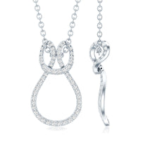 Certified Lab Grown Diamond Infinity Love Knot Necklace For Her