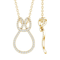 Certified Lab Grown Diamond Infinity Love Knot Necklace For Her
