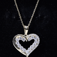 Certified Lab Grown Diamond Designer Heart Necklace For Women
