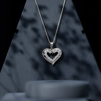 Certified Lab Grown Diamond Designer Heart Necklace For Women