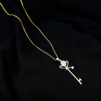 Certified Lab 5X7 MM Pear Shaped Diamond Key Pendant