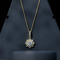 Certified Lab Grown Diamond Wedding Necklace With Chain