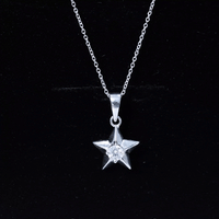 Certified Lab Grown Diamond Star Pendant Necklace For Her