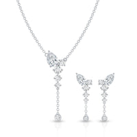 Certified Lab Grown Diamond Designer Necklace and Earrings Set