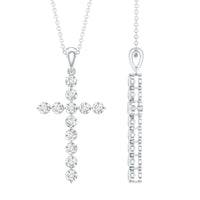 Certified Lab Grown Diamond Christian Cross Pendant