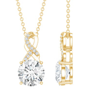 2 Carat Lab Grown Diamond Infinity Pendant Necklace