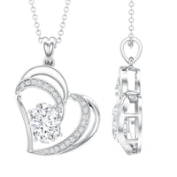 Lab Grown Diamond Heart Designer Necklace for Women