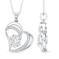 Lab Grown Diamond Heart Designer Necklace for Women