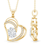 Lab Grown Diamond Heart Designer Necklace for Women