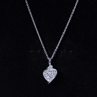 2 Carat Lab Grown Diamond Heart Solitaire Necklace