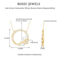 Nature Inspired Lab Grown Diamond Eternity Necklace