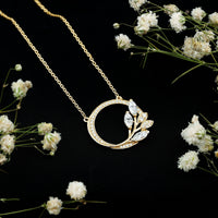 Nature Inspired Lab Grown Diamond Eternity Necklace
