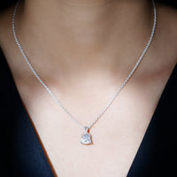 Trilliant Cut 1.6 CT Moissanite Designer Necklace with Silver Chain