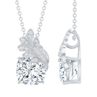 Nature Inspired 5.6 Carat Moissanite Designer Necklace for Wedding