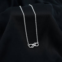 Certified Moissanite Infinity Symbol Necklace for Women