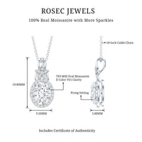 2 Carat Vintage Inspired Moissanite Halo Necklace in 14k Gold Plated Silver